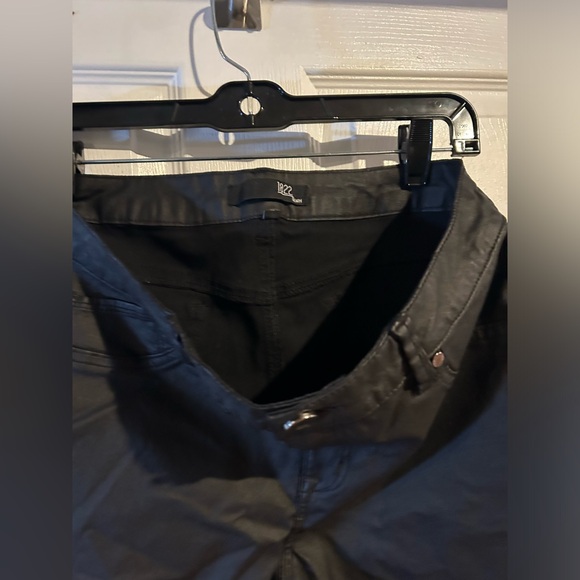 Nordstrom 1822 Denim High Waist Coated Leather Ankle Skinny - Picture 14 of 16